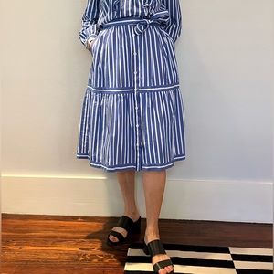 Jcrew striped skirt